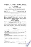 Rivista di storia della chiesa in Italia
