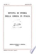 Rivista di storia della chiesa in Italia