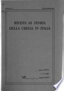 Rivista di storia della Chiesa in Italia