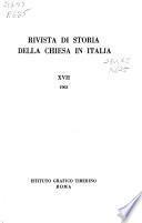Rivista di storia della Chiesa in Italia