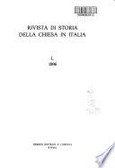 Rivista di storia della chiesa in Italia