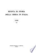 Rivista di storia della chiesa in Italia