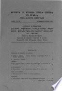 Rivista di storia della chiesa in Italia