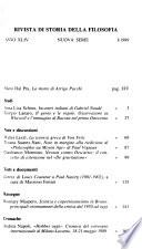 Rivista di storia della filosofia