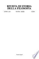 Rivista di storia della filosofia
