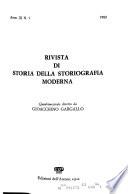 Rivista di storia della storiografia moderna