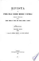 Rivista di storia delle scienze mediche e naturali