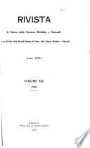 Rivista di storia delle scienze mediche e naturali