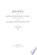 Rivista di storia delle scienze mediche e naturali