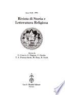 Rivista di storia e letteratura religiosa