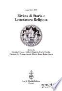 Rivista di storia e letteratura religiosa