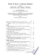 Rivista di storia e letteratura religiosa
