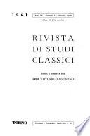 Rivista di studi classici