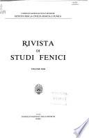 Rivista di studi fenici