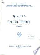 Rivista Di Studi Fenici