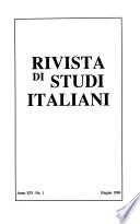 Rivista Di Studi Italiani