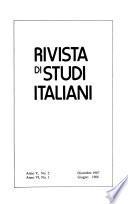 Rivista Di Studi Italiani