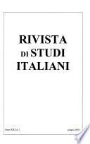 Rivista Di Studi Italiani