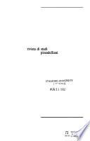 Rivista di studi pirandelliani