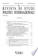 Rivista di studi politici internazionali