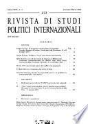 Rivista di studi politici internazionali