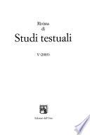 Rivista di studi testuali