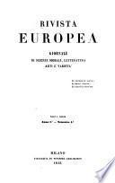 Rivista europea ...