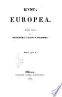 Rivista europea nuova serie del Ricoglitore italiano e straniero