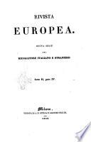 Rivista europea nuova serie del Ricoglitore italiano e straniero