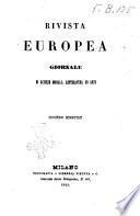 Rivista europea nuova serie del Ricoglitore italiano e straniero