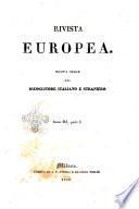 Rivista europea nuova serie del Ricoglitore italiano e straniero