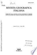 Rivista geografica italiana