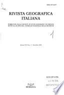 Rivista geografica italiana
