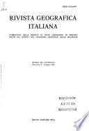 Rivista geografica italiana