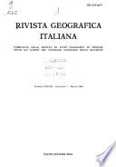 Rivista geografica italiana