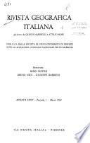 Rivista geografica italiana