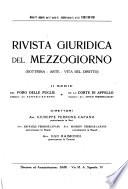 Rivista giuridica del Mezzogiorno dottrina, arte, vita del diritto