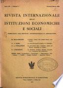 Rivista internazionale delle istituzioni economiche e sociali