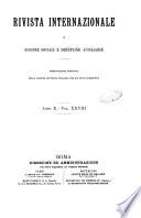 Rivista internazionale di scienze sociali e discipline ausiliarie pubblicazione periodica dell'Unione cattolica per gli studi sociali in Italia