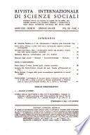 Rivista internazionale di scienze sociali