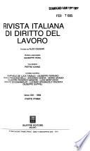 Rivista italiana di diritto del lavoro