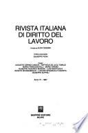 Rivista italiana di diritto del lavoro