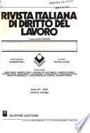 Rivista italiana di diritto del lavoro