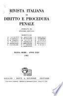 Rivista italiana di diritto e procedura penale