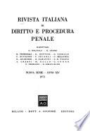 Rivista italiana di diritto e procedura penale
