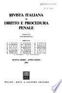 Rivista italiana di diritto e procedura penale