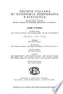 Rivista Italiana di Economia, Demografia e Statistica