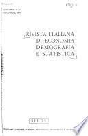 Rivista Italiana di Economia, Demografia e Statistica