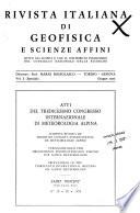 Rivista italiana di geofisica e scienze affini