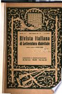 Rivista italiana di letteratura dialettale
